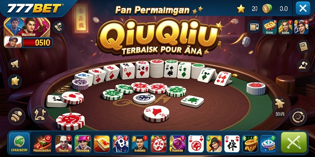 Screenshot gameplay QiuQiu 777BET yang mendebarkan.