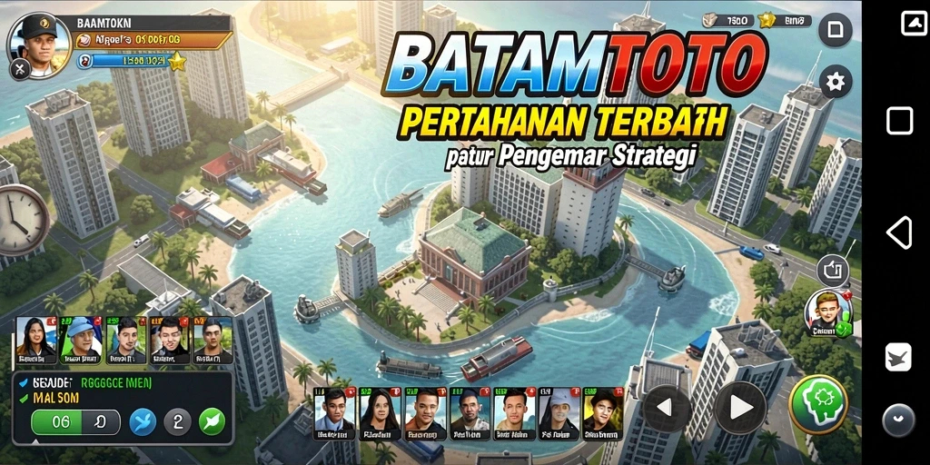 Tampilan gameplay menara pertahanan yang mendebarkan di BATAMTOTO.