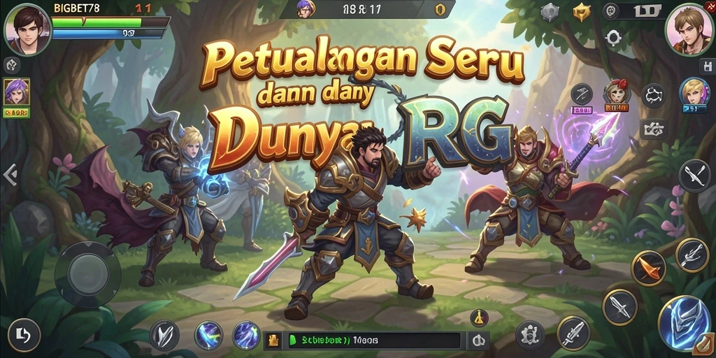 Tampilan gameplay RPG BIGBET78 yang penuh aksi dan petualangan.