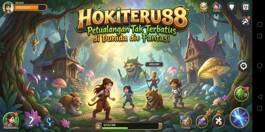 Screenshot menunjukkan karakter utama dalam aksi petualangan yang mendebarkan.