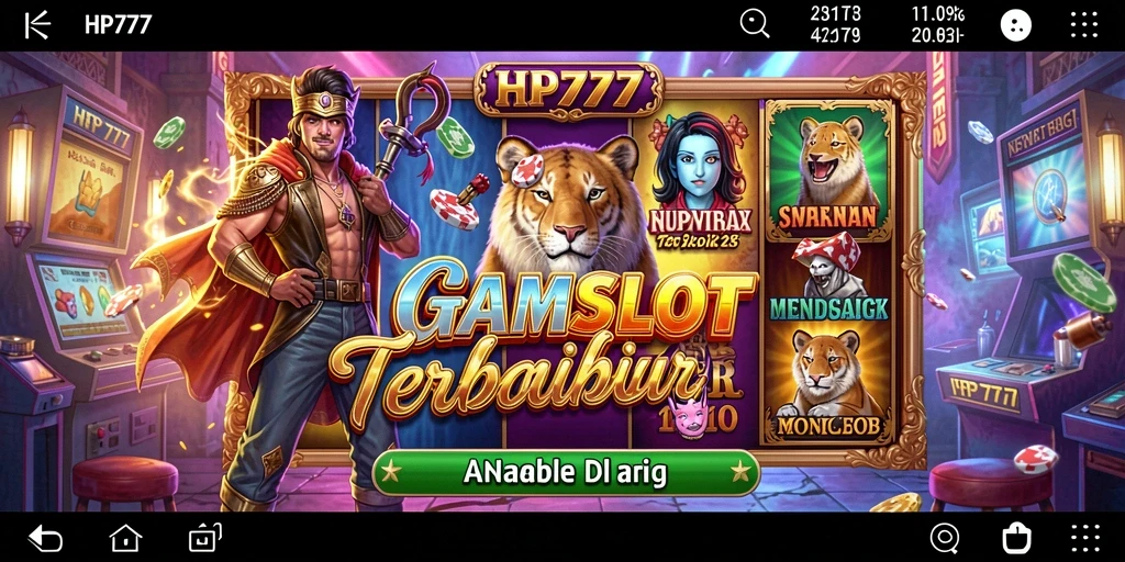 Screenshot utama HP777 menampilkan gameplay Slot yang menarik.