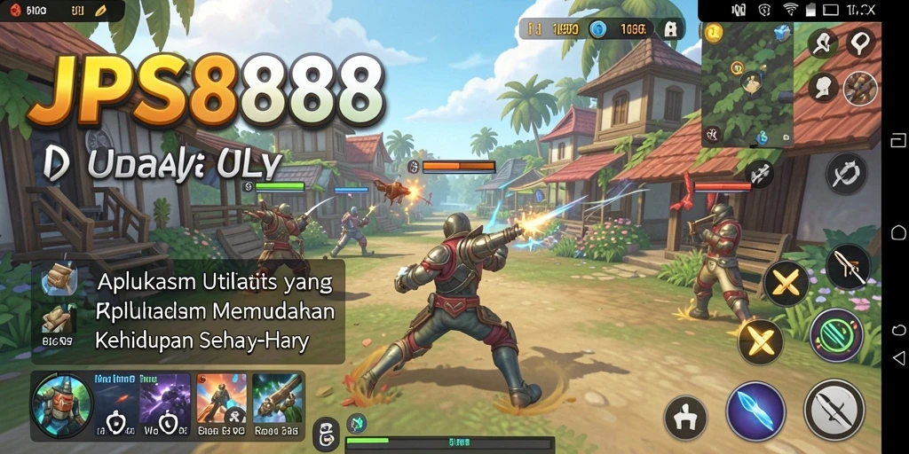 Tampilan antarmuka JPS888 yang user-friendly dan intuitif.