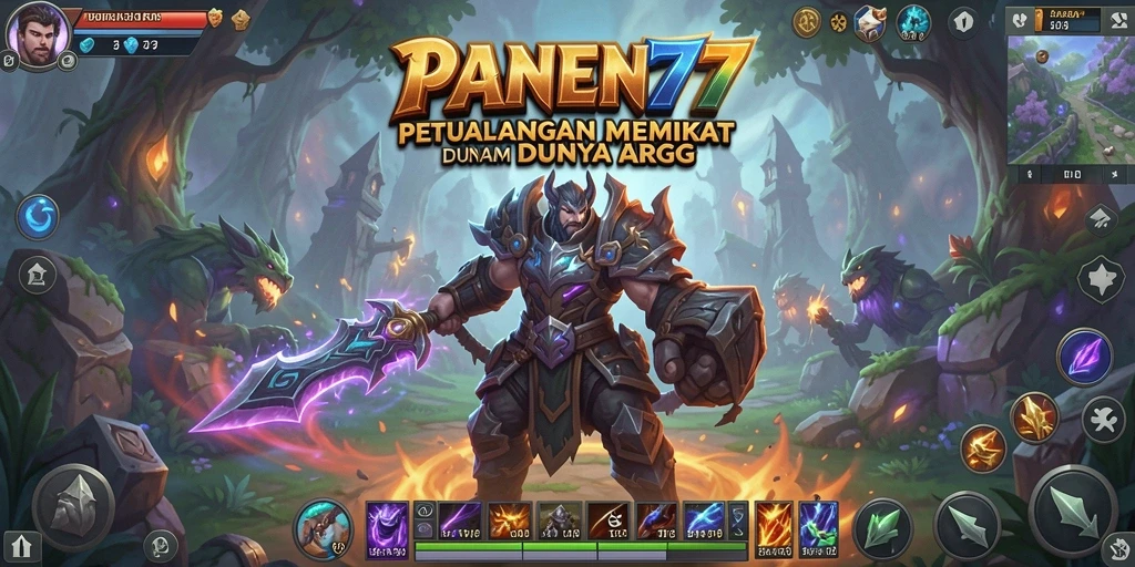 Screenshot utama PANEN77 menampilkan aksi bertarung dalam gameplay ARPG yang seru.