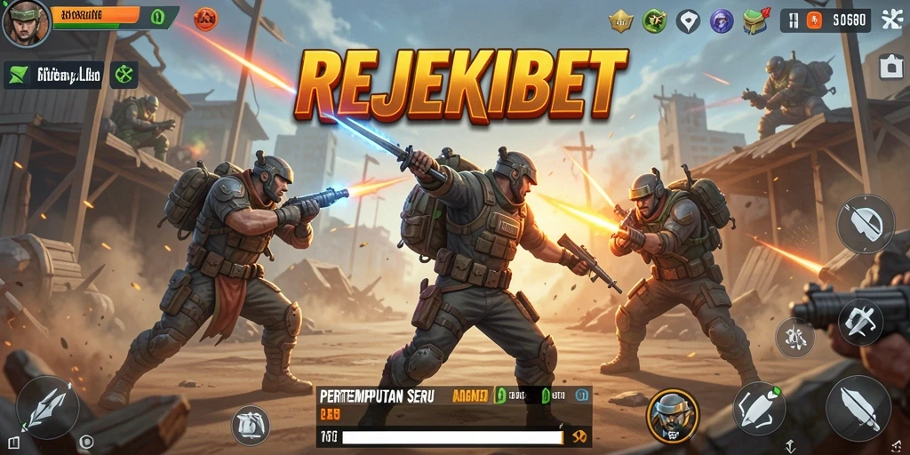 Tampilan seru gameplay pertempuran di REJEKIBET