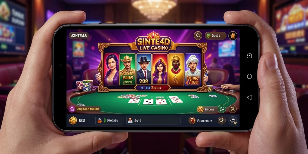 Tampilan gameplay Live Casino yang mendebarkan di SINTE4D.