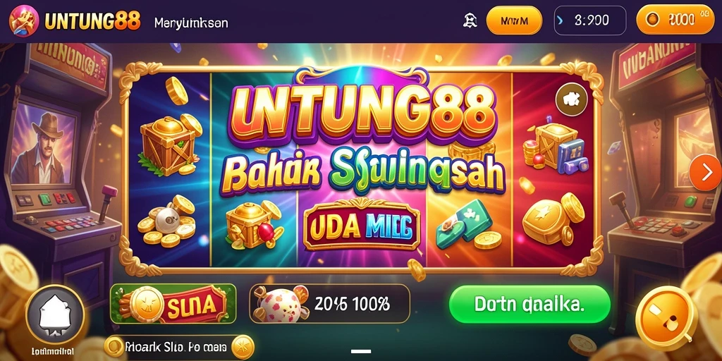 Screenshot gameplay utama UNTUNG88 menampilkan keseruan permainan Slot.