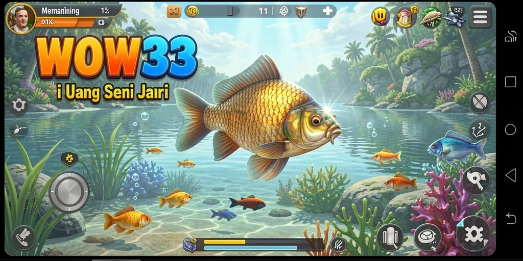Tangkapan ikan besar dalam gameplay WOW33 yang menegangkan.